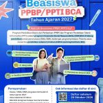 Beasiswa PPBP dan PPTI BCA untuk Siswa SMA Tahun Ajaran 2027 (Batas Akhir 20 Oktober 2026)